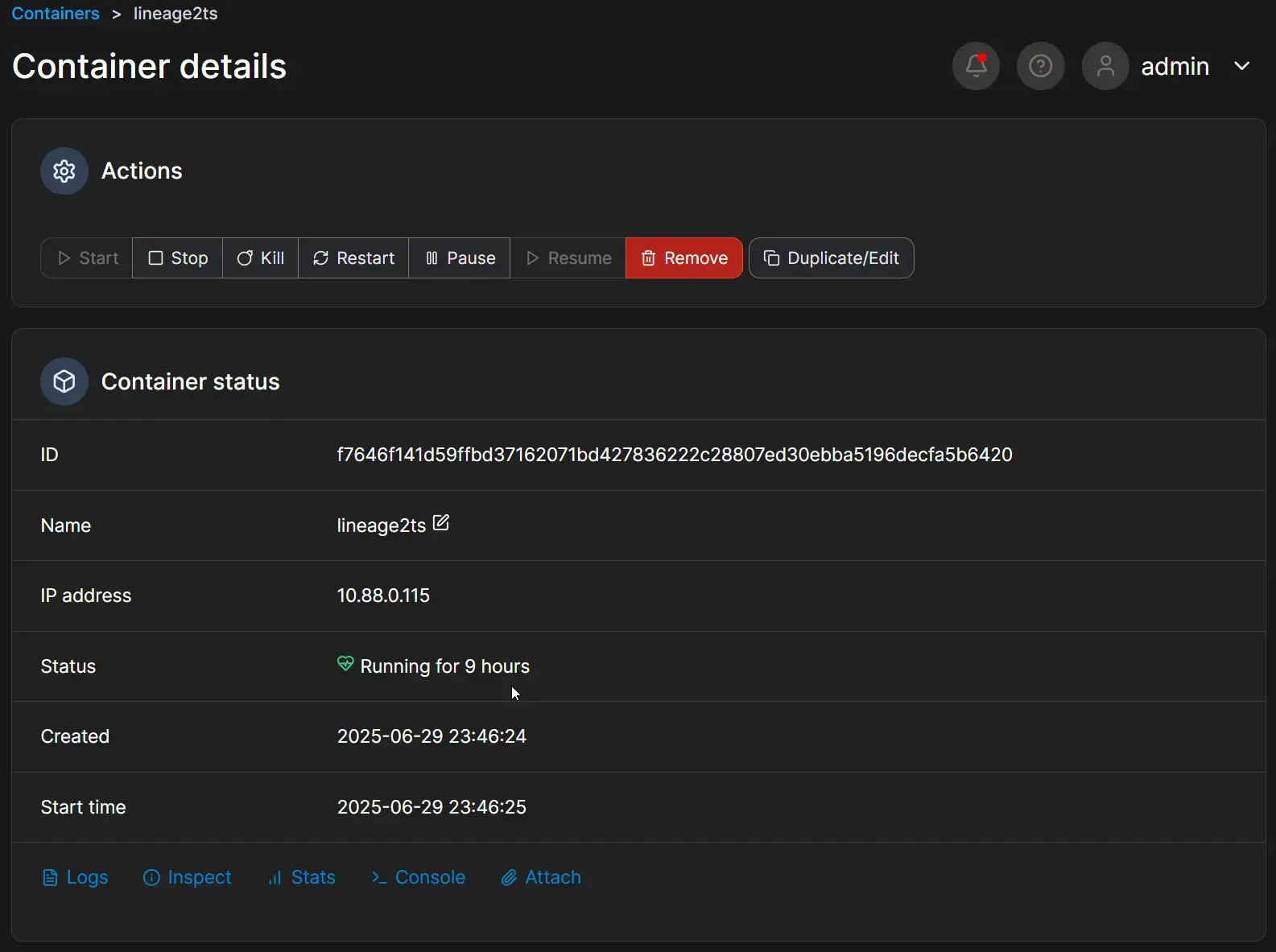 2025-06-30 08_46_24-Portainer _ local - Brave.webp