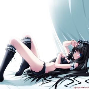 Konachan.com - 24921 Gothic Ribbons Triptych Underwear