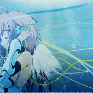 Konachan.com - 63080 Chain Headphones Ikaros Sora_no_otoshimono Watermark Wings