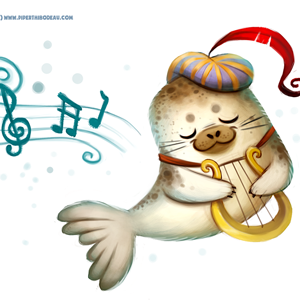Daily Paint #1077. Harp Seal
