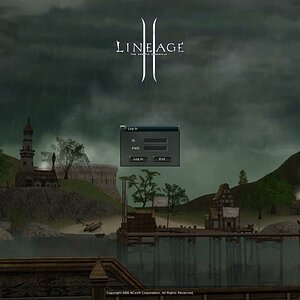 Lineage II 2024 C1 Dark Login Screen