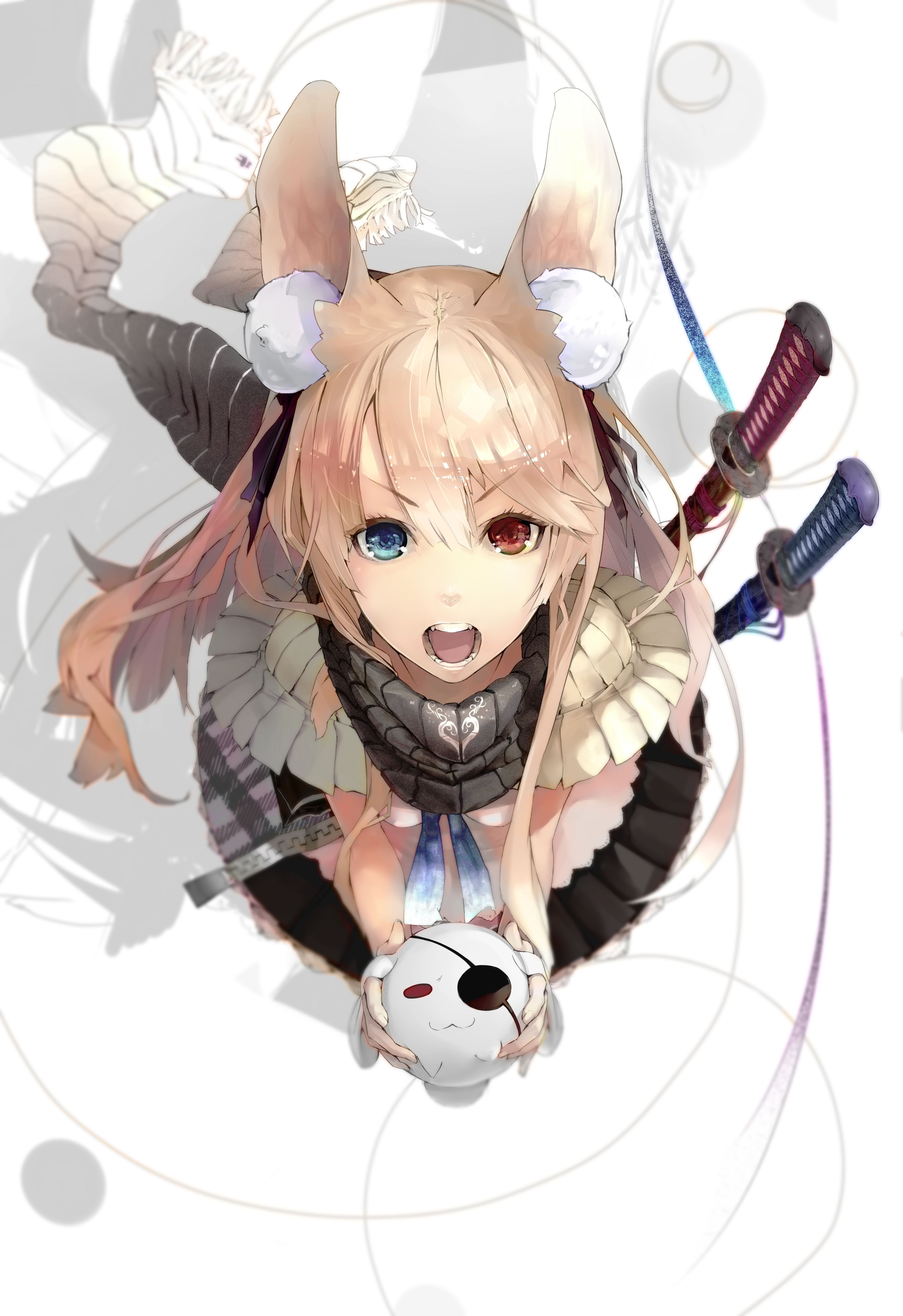 Yande.re 219406 Animal_ears Heterochromia Nil Sword